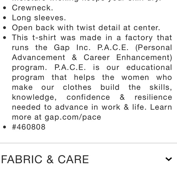 NWT GapFit Breathe Open Back Twist T-Shirt- grey - Picture 6 of 6